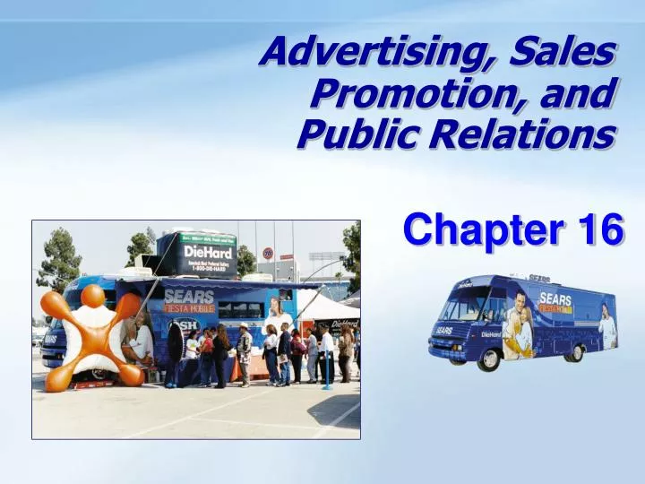 advertising sales promotion and public relations