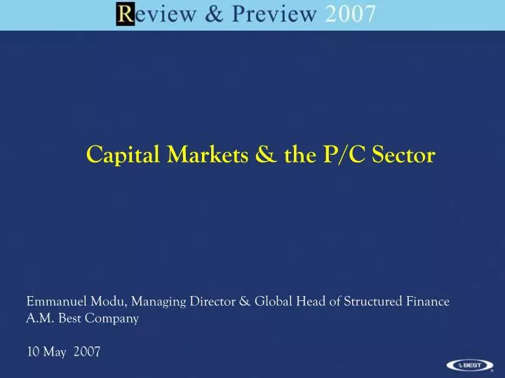 capital markets the p c sector