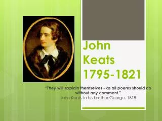 John Keats 1795-1821