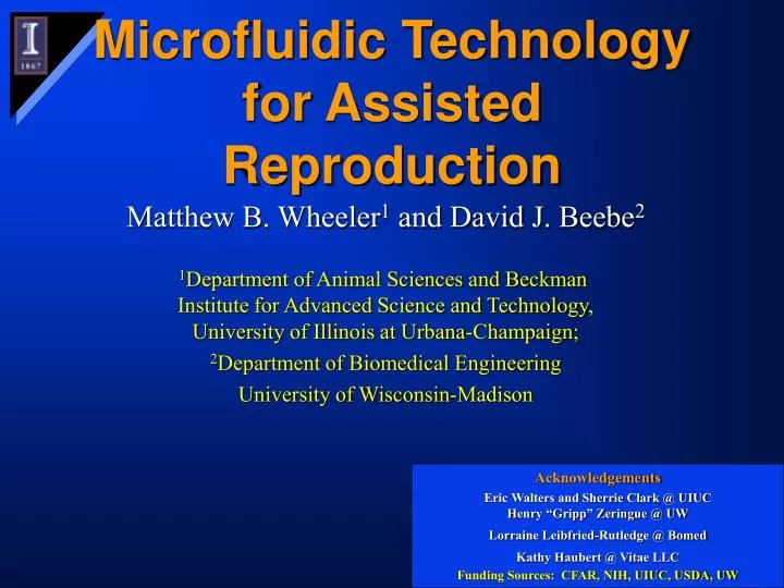 microfluidic technology for assisted reproduction