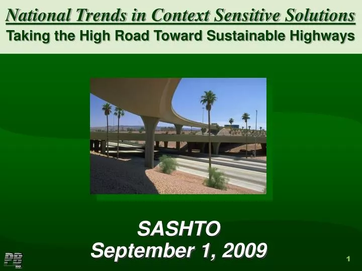 national trends in context sensitive solutions taking the high road toward sustainable highways