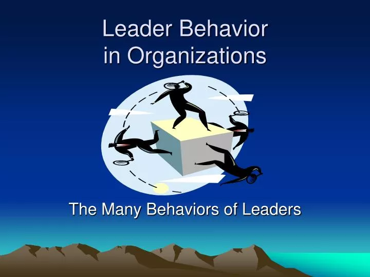 leader behavior in organizations
