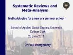 Systematic Reviews and Meta-Analysis - slide 1