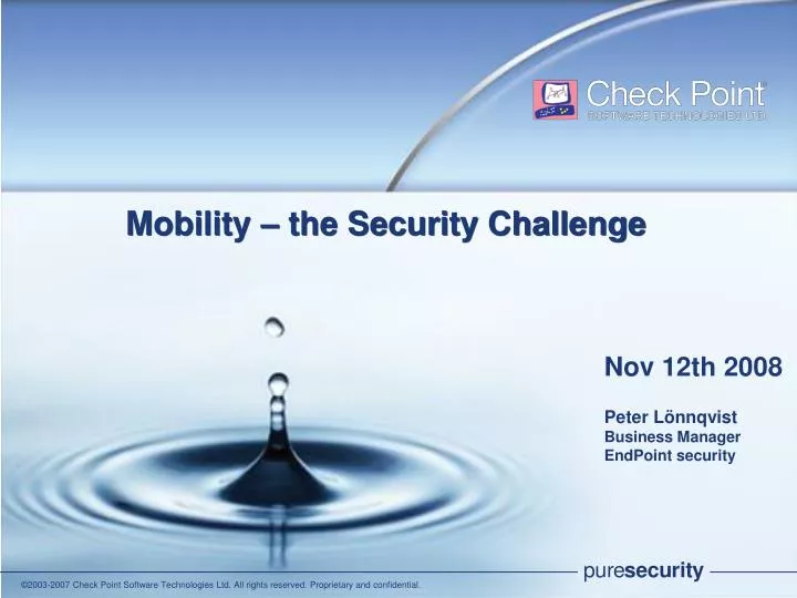 mobility the security challenge