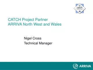 CATCH Project Partner ARRIVA North West and Wales