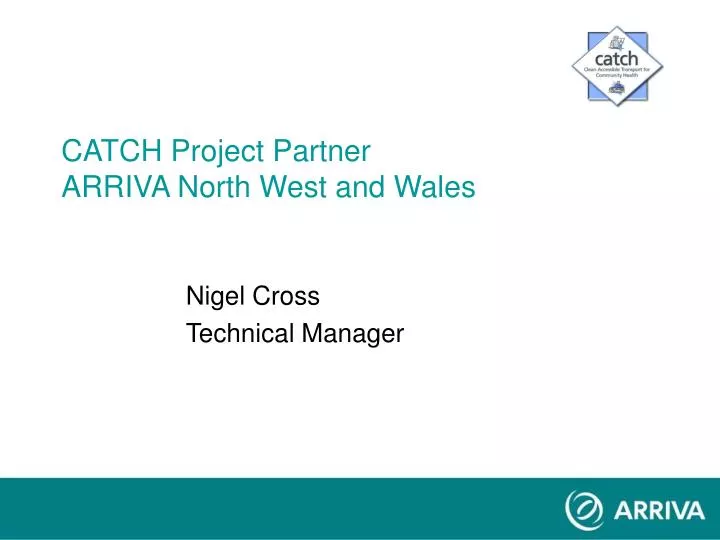 catch project partner arriva north west and wales