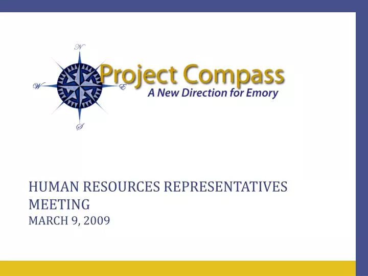 human resources representatives meeting march 9 2009