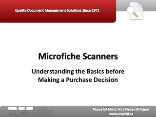 Microfiche Scanners - MES Hybrid