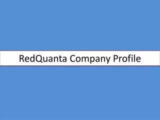 RedQuanta Company Profile