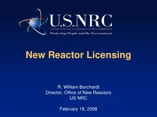 New Reactor Licensing