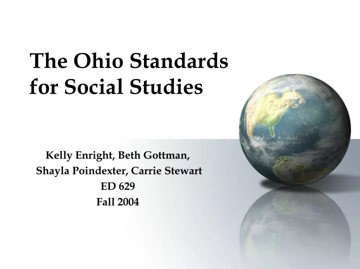 the ohio standards for social studies