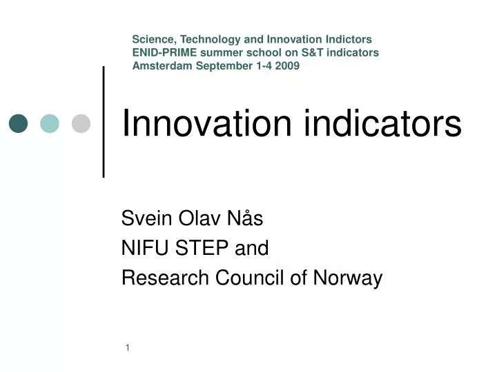 innovation indicators