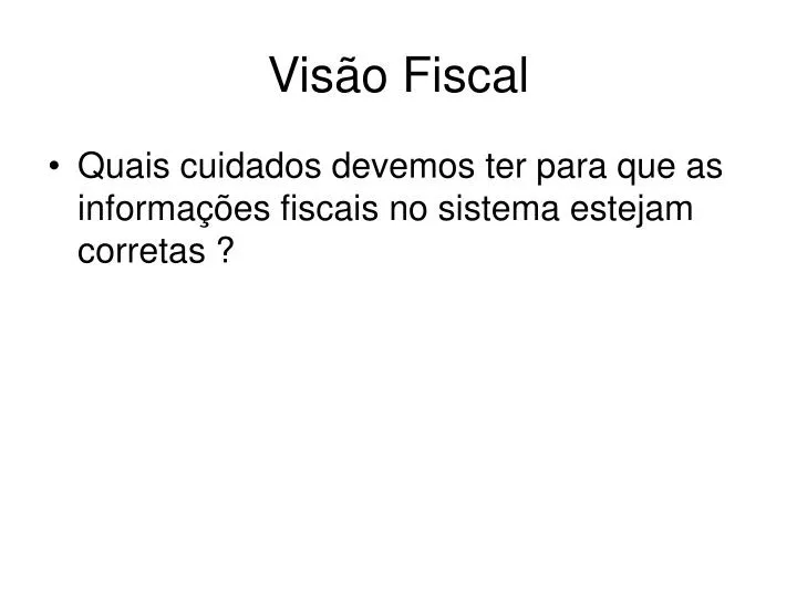 vis o fiscal