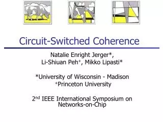 Circuit-Switched Coherence