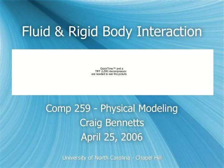 fluid rigid body interaction