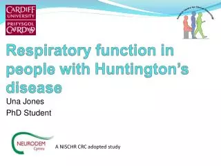 Respiratory function in people with Huntington’s disease