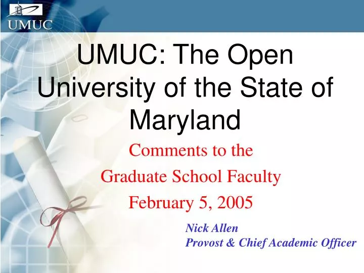 umuc the open university of the state of maryland