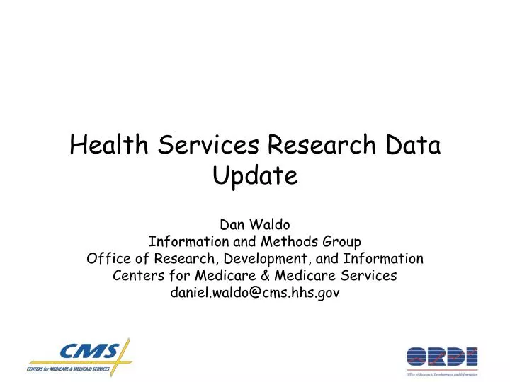 health services research data update