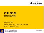 OILSIM EXPLORATION - slide 1
