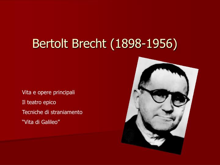 bertolt brecht 1898 1956