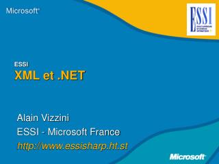 ESSI XML et .NET