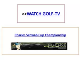 Golf Of Charles Schwab Cup Championship Live Streaming On PC