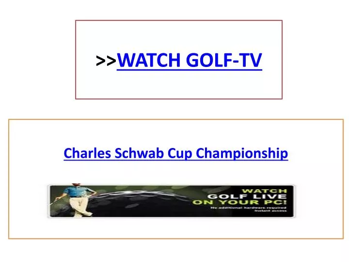 watch golf tv