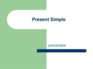 Present Simple