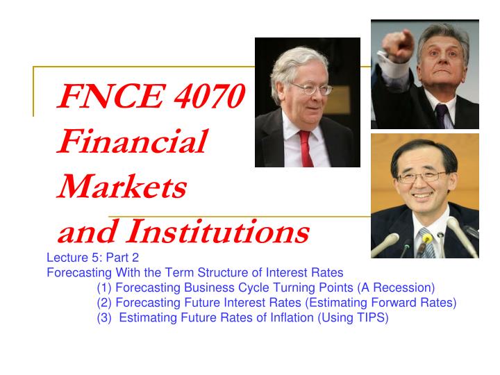fnce 4070 financial markets and institutions
