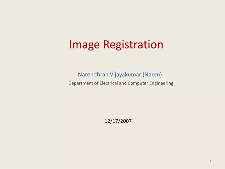 image registration