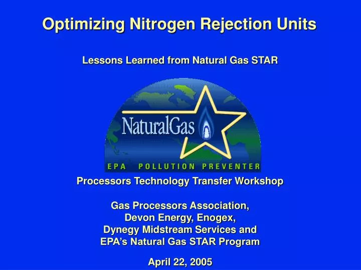 optimizing nitrogen rejection units
