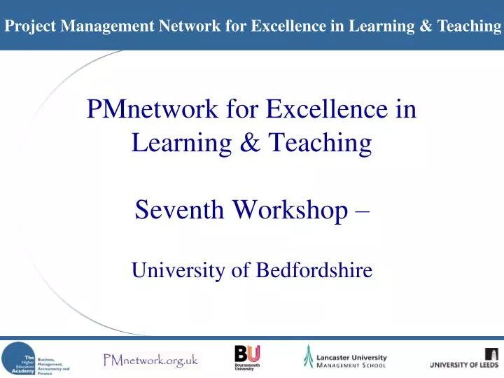 pmnetwork for excellence in learning teaching seventh workshop