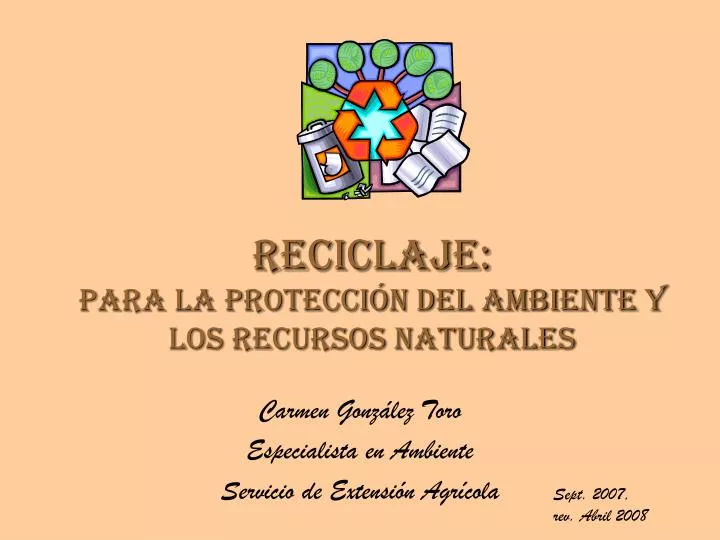 reciclaje para la protecci n del ambiente y los recursos naturales
