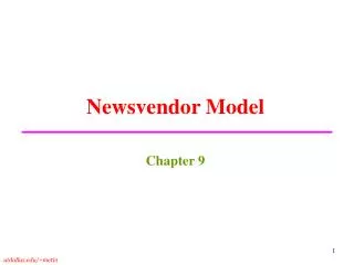 Newsvendor Model