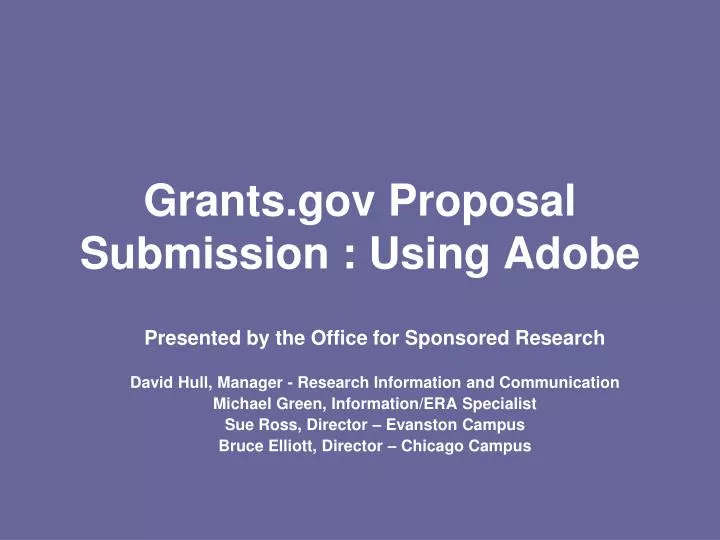 grants gov proposal submission using adobe