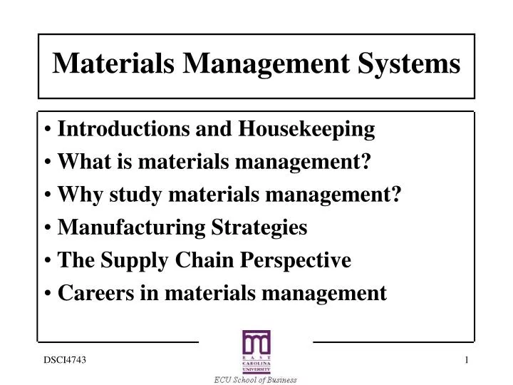 materials management systems