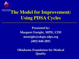 The Model for Improvement: Using PDSA Cycles