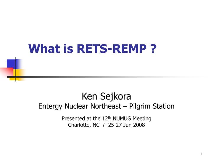 what is rets remp