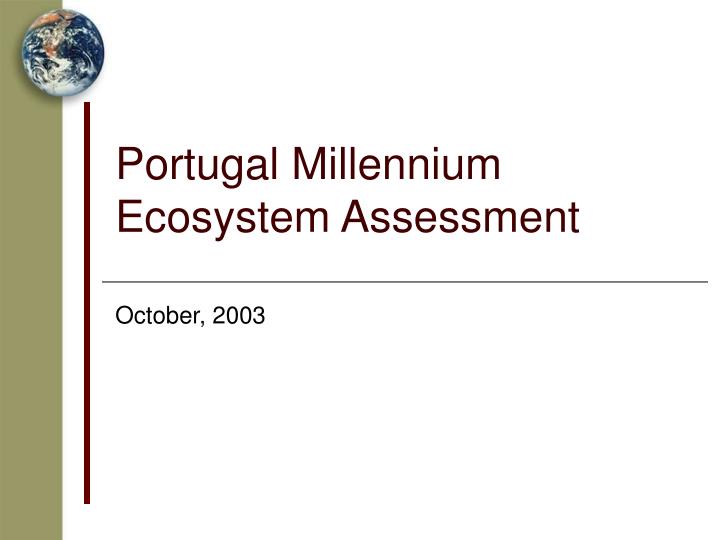 portugal millennium ecosystem assessment