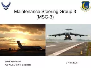 Maintenance Steering Group 3 (MSG-3)