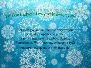 Polskie tradycje i zwyczaje świąteczne