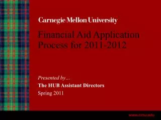 Financial Aid Application Process for 2011-2012