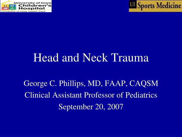 head and neck trauma