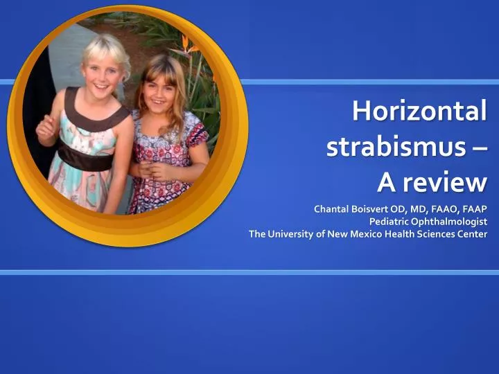 horizontal strabismus a review