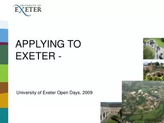 APPLYING TO EXETER -