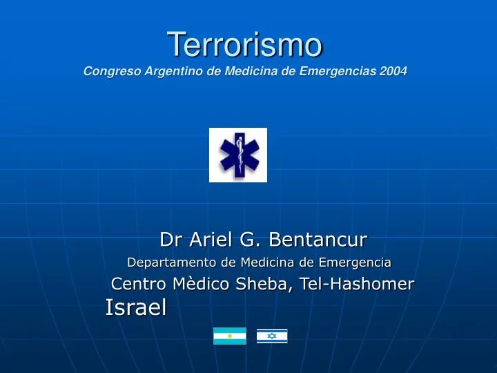 terrorismo congreso argentino de medicina de emergencias 2004