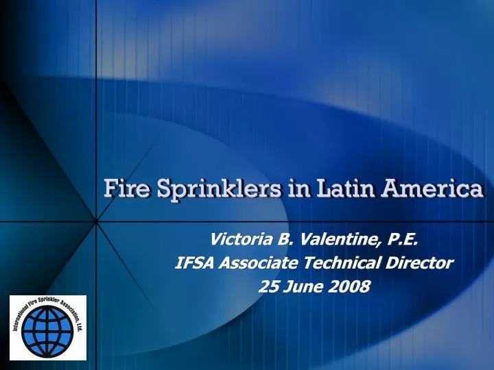 fire sprinklers in latin america