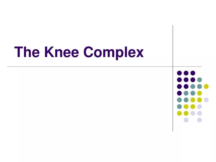 the knee complex