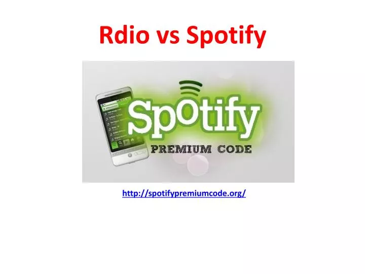 rdio vs spotify