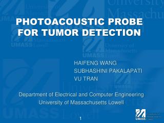 PHOTOACOUSTIC PROBE FOR TUMOR DETECTION